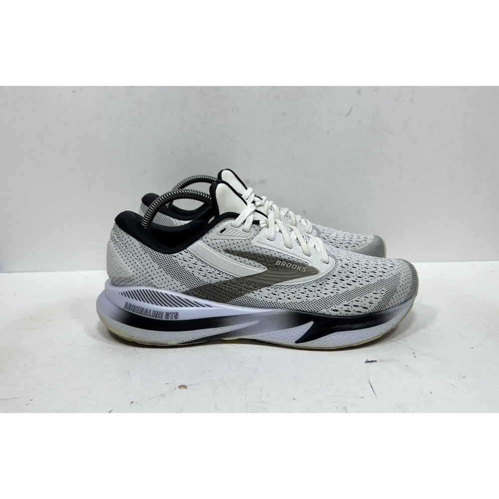 Brooks Adrenaline GTS 24 Womens Running Shoes White Black 1204261B126 Size 10 B